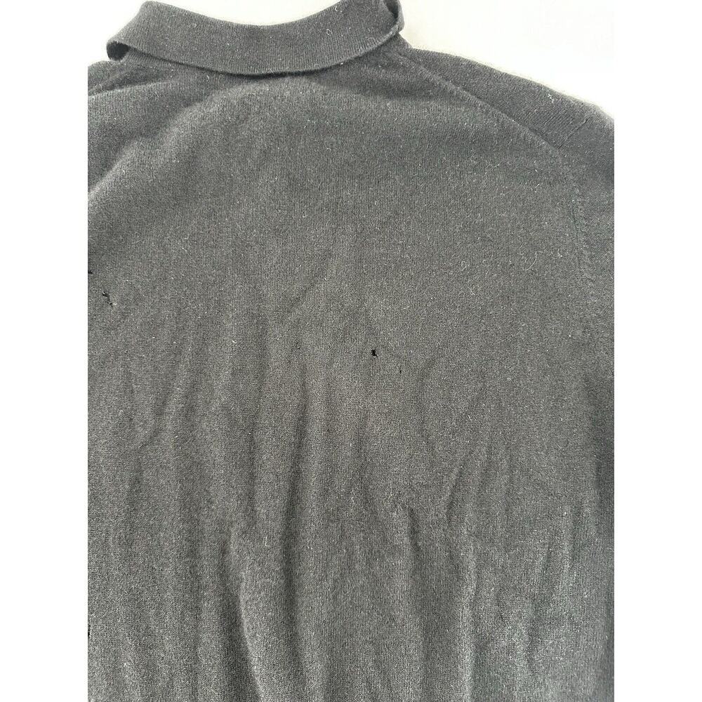 Daniel Bishop 2 Ply Cashmere Sweater Mens Sz XXL *Needs Repair* Has Holes Black - Picture 9 of 16